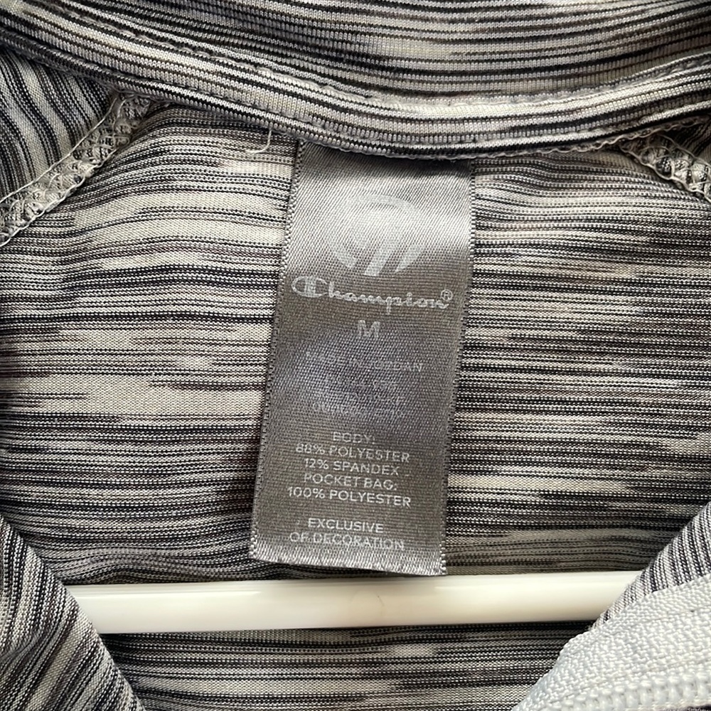 Champion Full Zip Gray Cardio Jacket Size M - Picture 3 of 5
